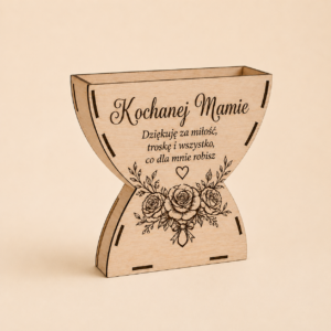 Drewniany kielich dla Mamy do samodzielnej kompozycji